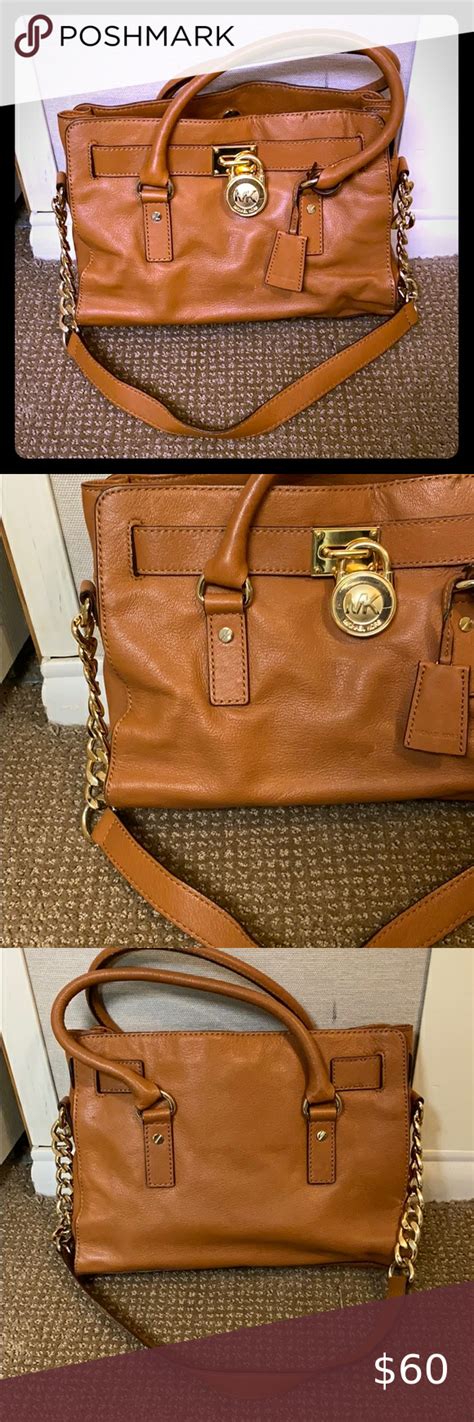 small tan michael kors bag